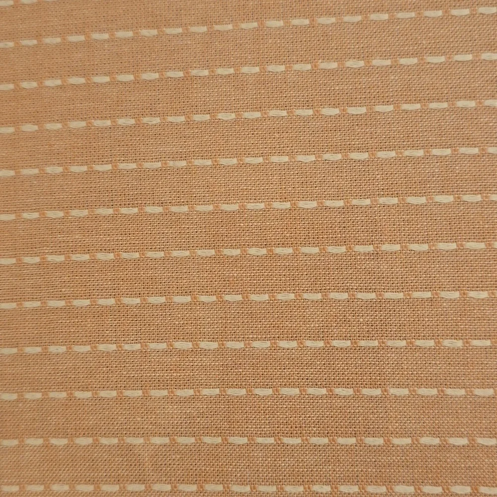 ❤️BUY 2 GET 1 FREE  West Elm Chambray Tack Stripe Curtain, Size 48"W x 96"L,Pink - Picture 8 of 11
